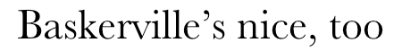 baskerville