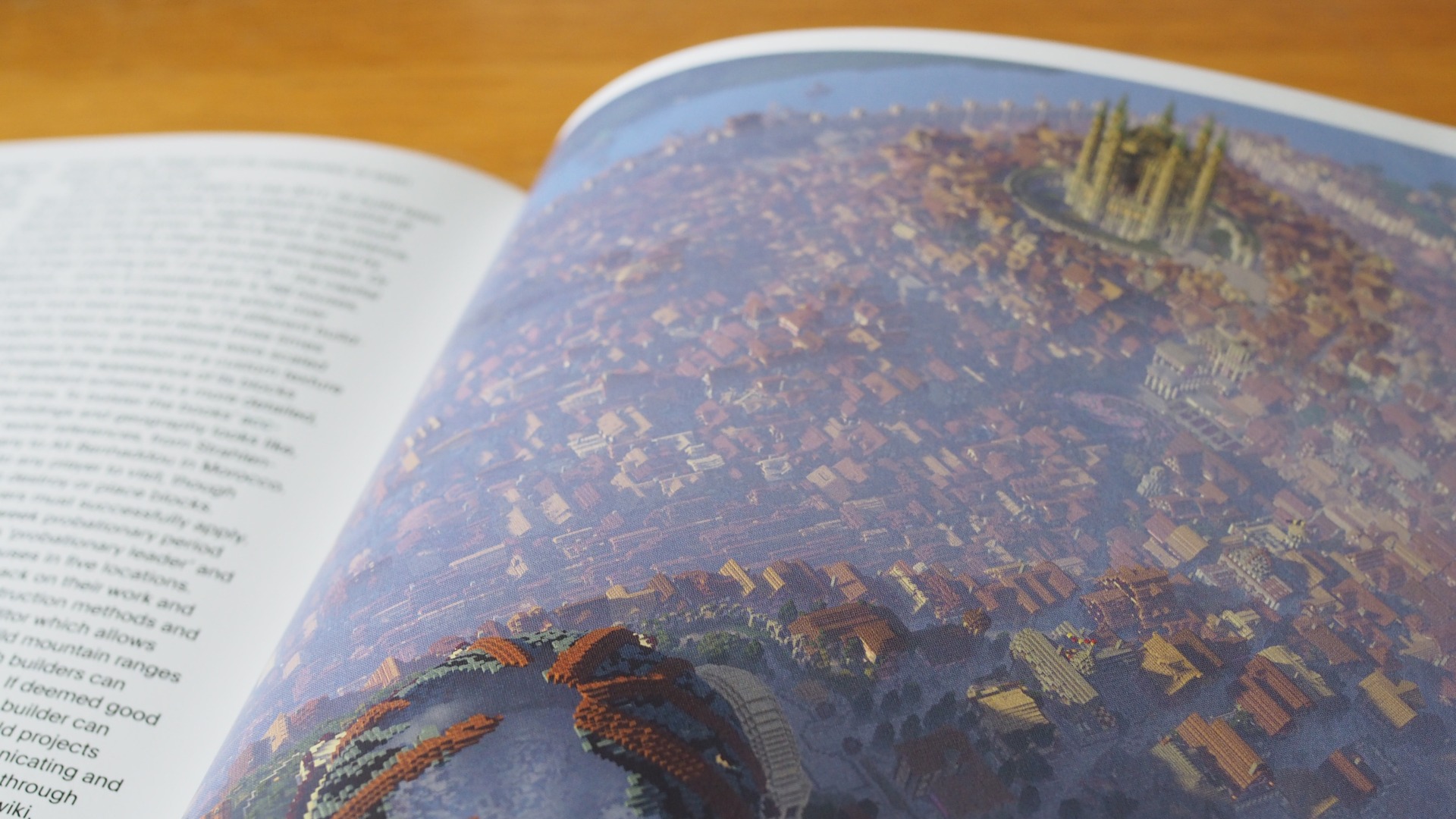 A photograph of pages in the book about WesterosCraft in the book Videogames: Design/Play/Disrupt.